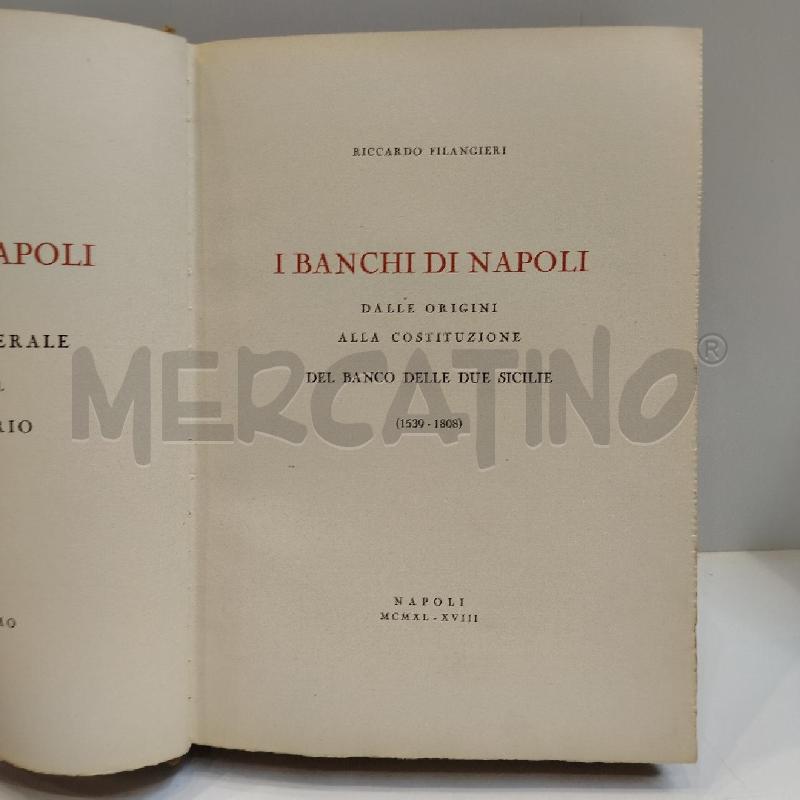RICCARDO FILANGIERI I BANCHI DI NAPOLI 1940 | Mercatino dell'Usato Roma re di roma 3