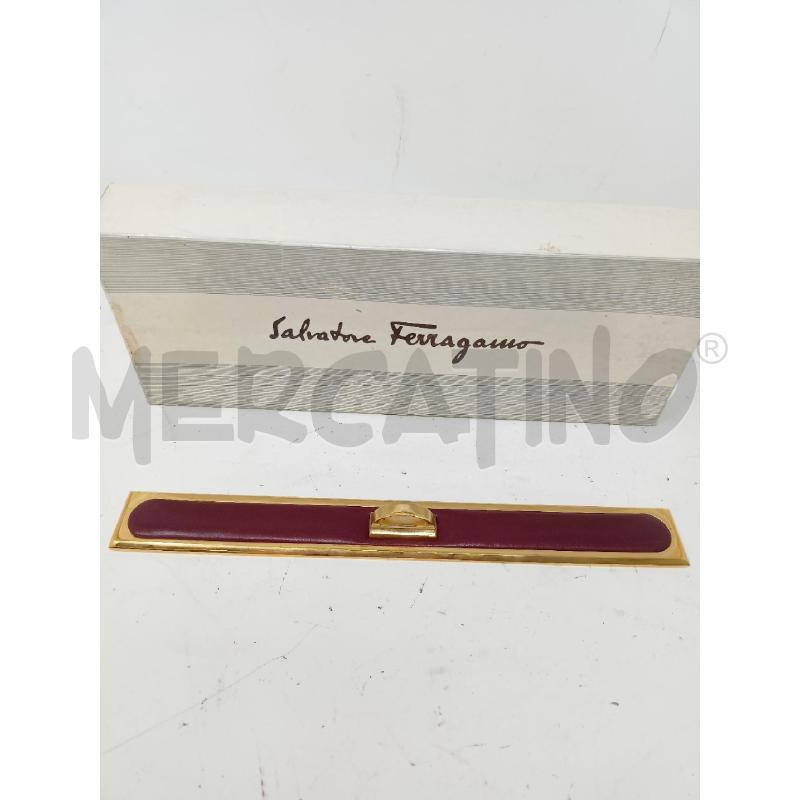 RIGHELLO FERRAGAMO DORATO PELLE ROSSA | Mercatino dell'Usato Roma re di roma 2