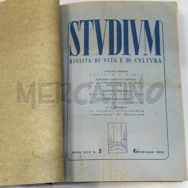 RIVISTA STUDIUM 1949  | Mercatino dell'Usato Roma re di roma 1