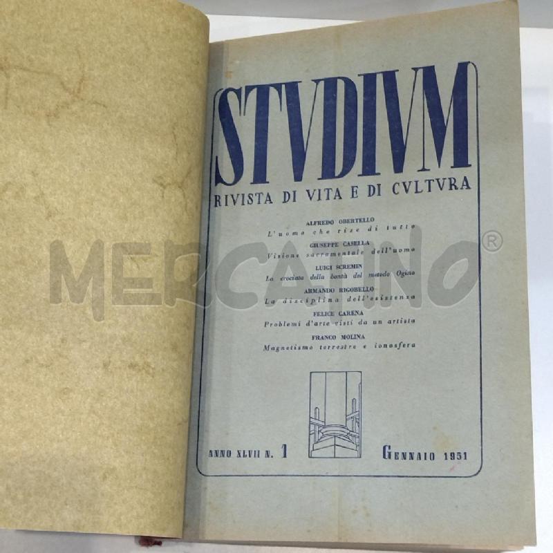 RIVISTA STUDIUM 1951 | Mercatino dell'Usato Roma re di roma 1