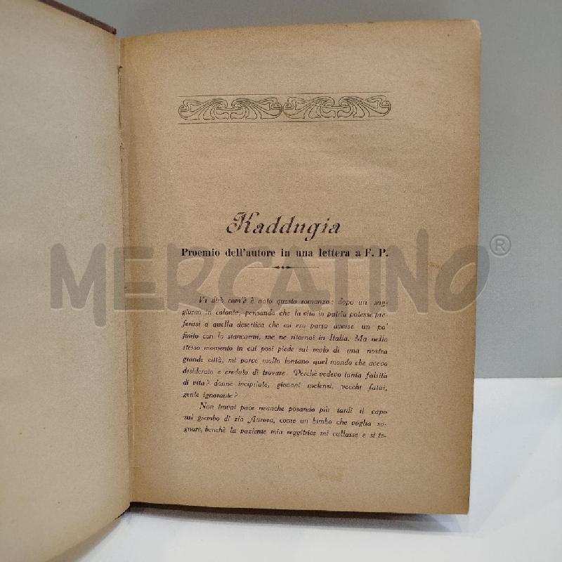 ROCCO LAZAZZERA KADDUGIA ROMANZO COLONIALE 1925 | Mercatino dell'Usato Roma re di roma 1
