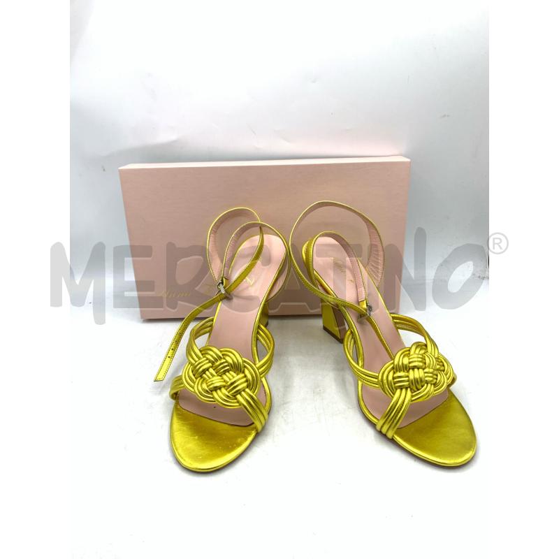 SANDALI DONNA ANNA F LAMINATO GIALLO | Mercatino dell'Usato Roma re di roma 1