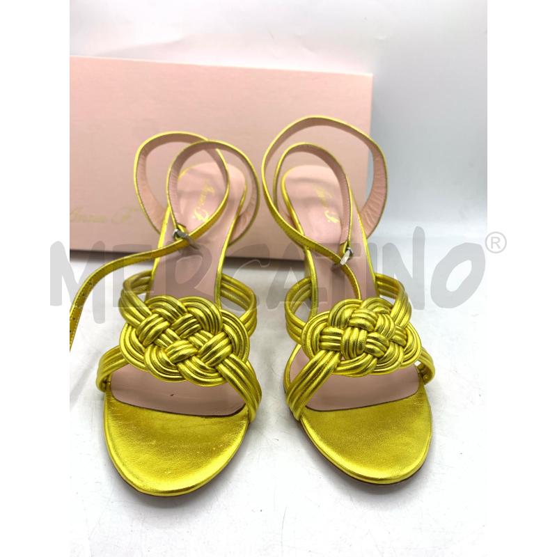 SANDALI DONNA ANNA F LAMINATO GIALLO | Mercatino dell'Usato Roma re di roma 5