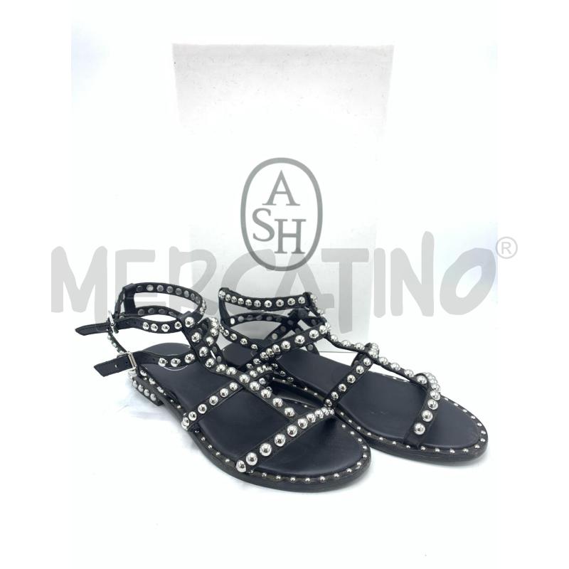 SANDALI DONNA ASH NERO BORCHIE  | Mercatino dell'Usato Roma re di roma 1