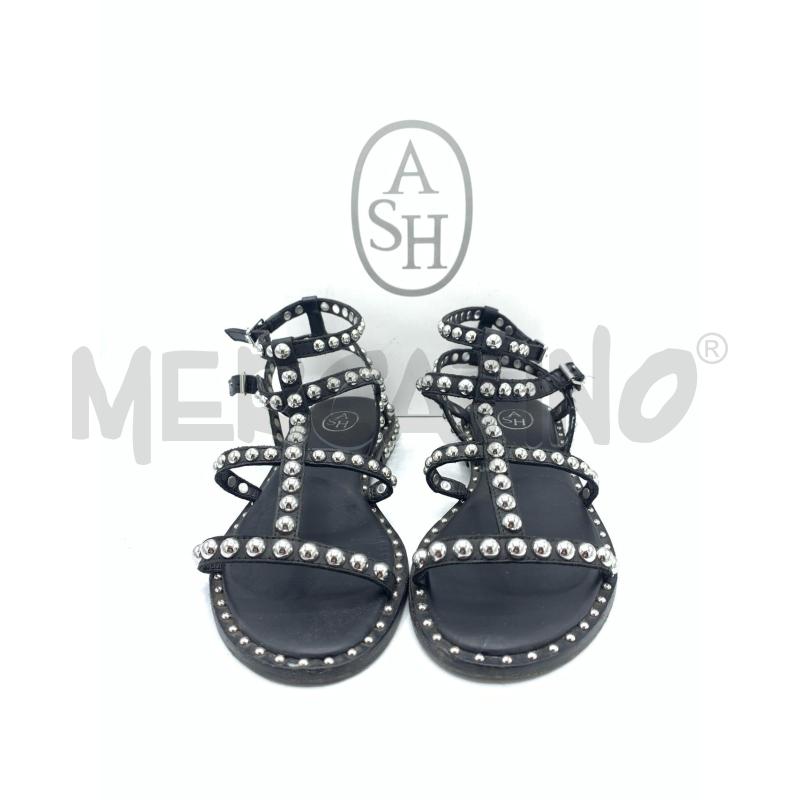 SANDALI DONNA ASH NERO BORCHIE  | Mercatino dell'Usato Roma re di roma 2