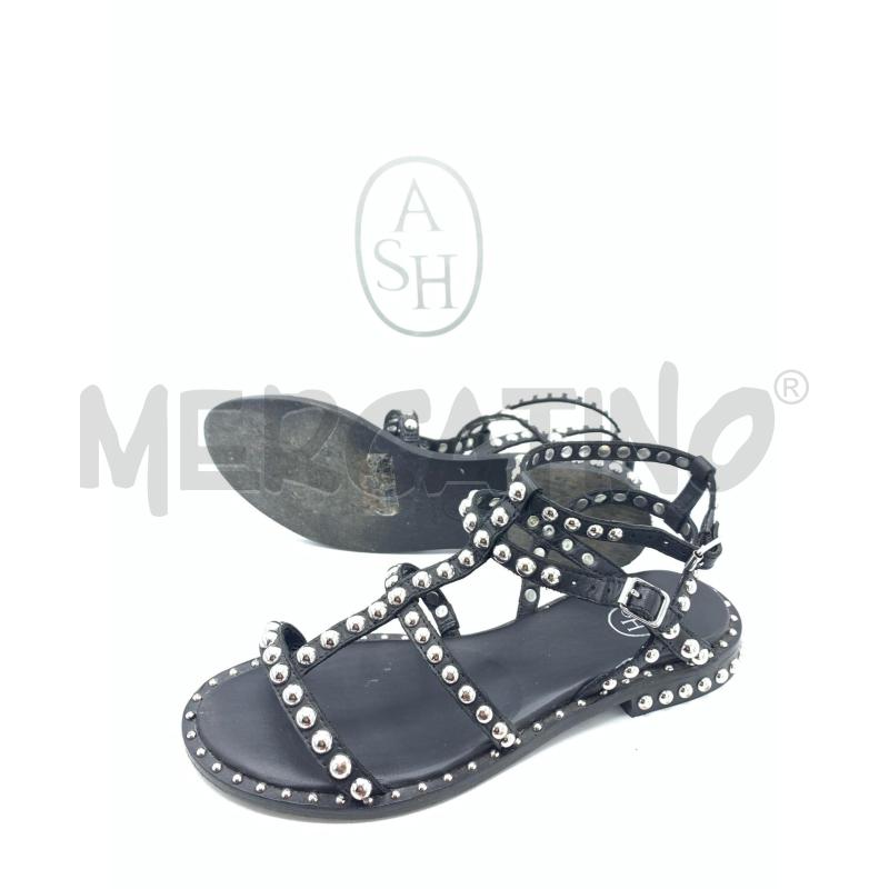SANDALI DONNA ASH NERO BORCHIE  | Mercatino dell'Usato Roma re di roma 3