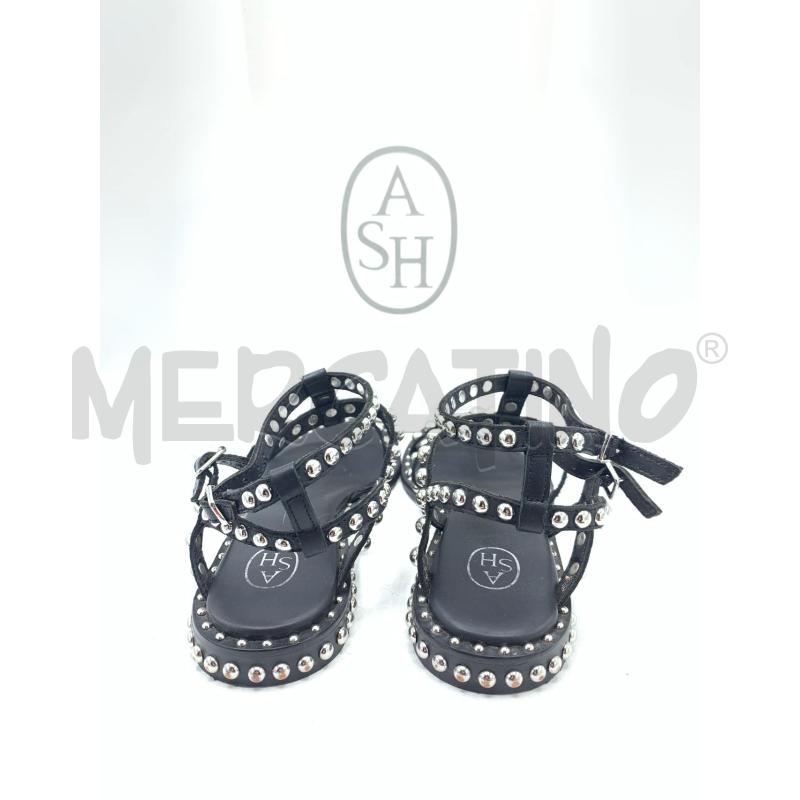SANDALI DONNA ASH NERO BORCHIE  | Mercatino dell'Usato Roma re di roma 4