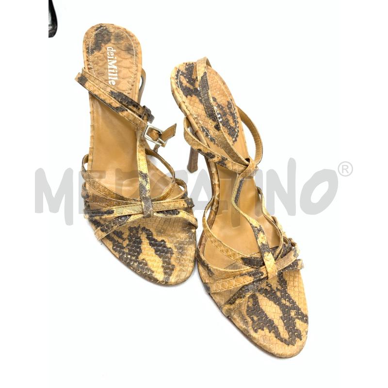 SANDALI DONNA  DEI MILLE ANIMALIER MARRONE | Mercatino dell'Usato Roma re di roma 4