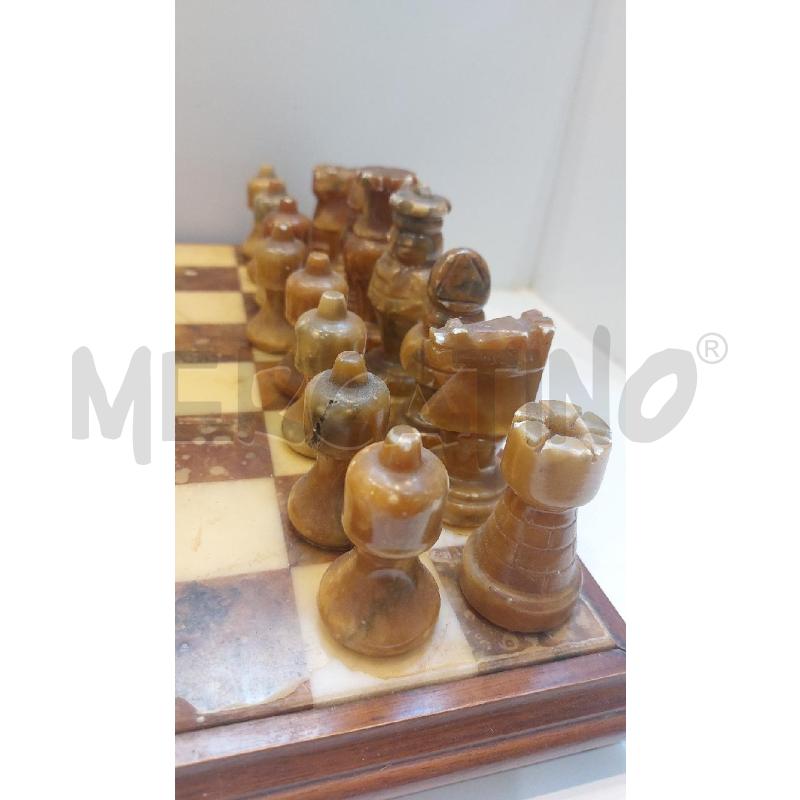 SCACCHIERA IN PIETRA BORDO LEGNO CON DIFETTI  | Mercatino dell'Usato Roma re di roma 4
