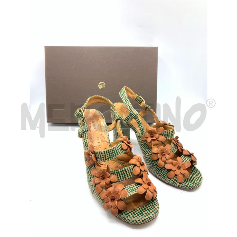 SCARPE DONNA CHIE MIHARA VERDE FIORI BEIGE | Mercatino dell'Usato Roma re di roma 1