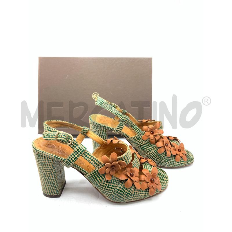 SCARPE DONNA CHIE MIHARA VERDE FIORI BEIGE | Mercatino dell'Usato Roma re di roma 2