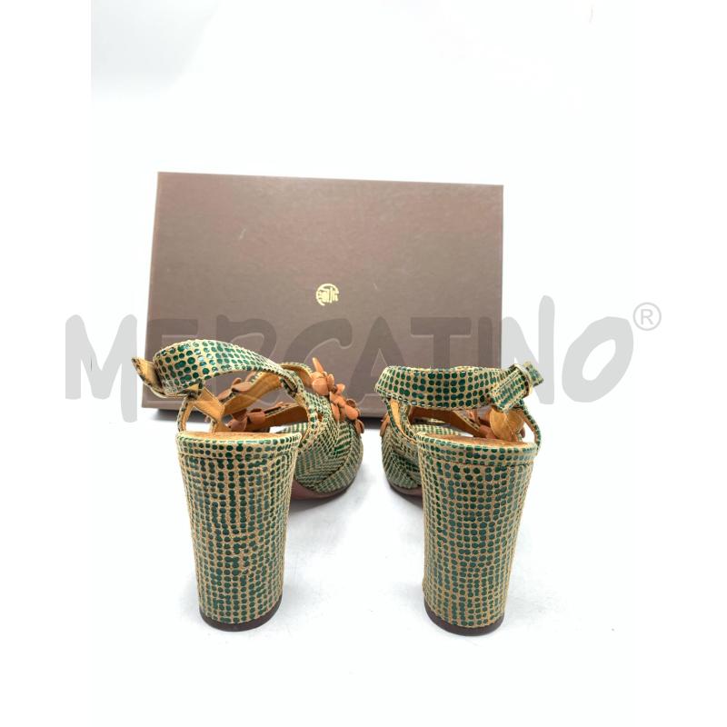 SCARPE DONNA CHIE MIHARA VERDE FIORI BEIGE | Mercatino dell'Usato Roma re di roma 3