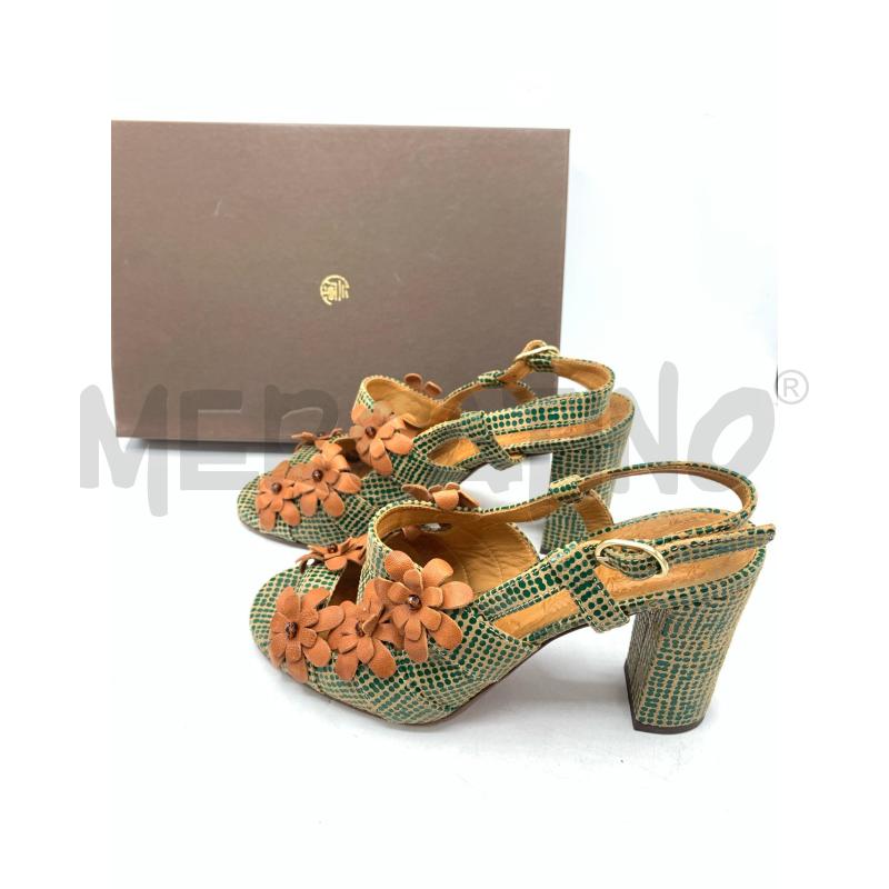 SCARPE DONNA CHIE MIHARA VERDE FIORI BEIGE | Mercatino dell'Usato Roma re di roma 4