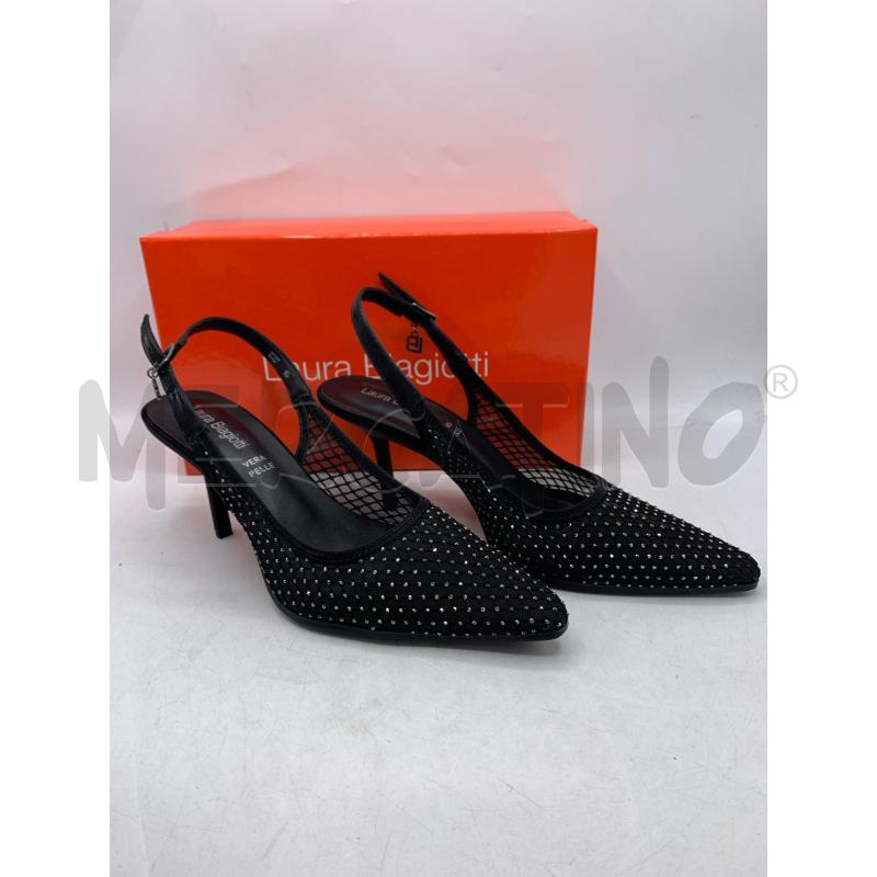 SCARPE DONNA LAURA BIAGIOTTI NERE STRASS | Mercatino dell'Usato Roma re di roma 1