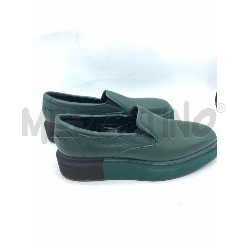 SCARPE DONNA MANUEL BARCELÒ VERDI BORDO NERO | Mercatino dell'Usato Roma re di roma 3