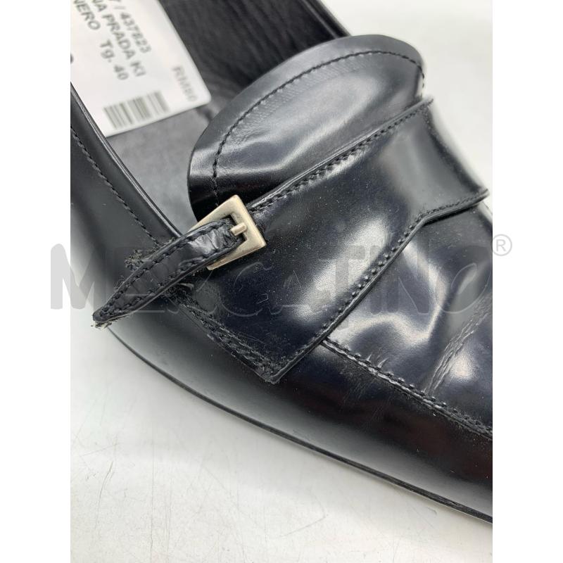 SCARPE DONNA PRADA KITTEN PELLE NERO  | Mercatino dell'Usato Roma re di roma 5