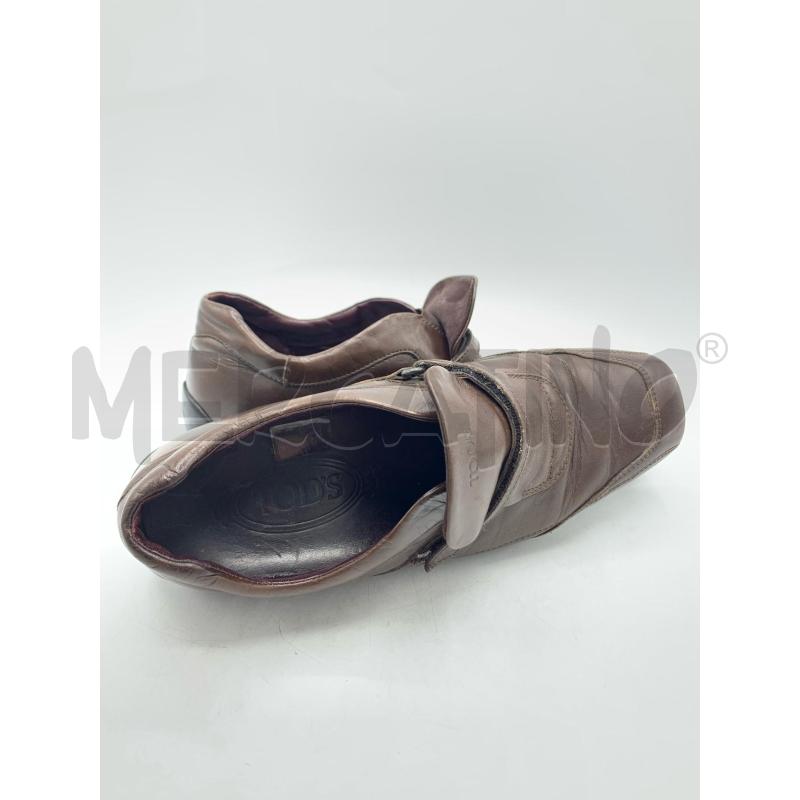 SCARPE DONNA TODS IN PELLE MARRONE | Mercatino dell'Usato Roma re di roma 4