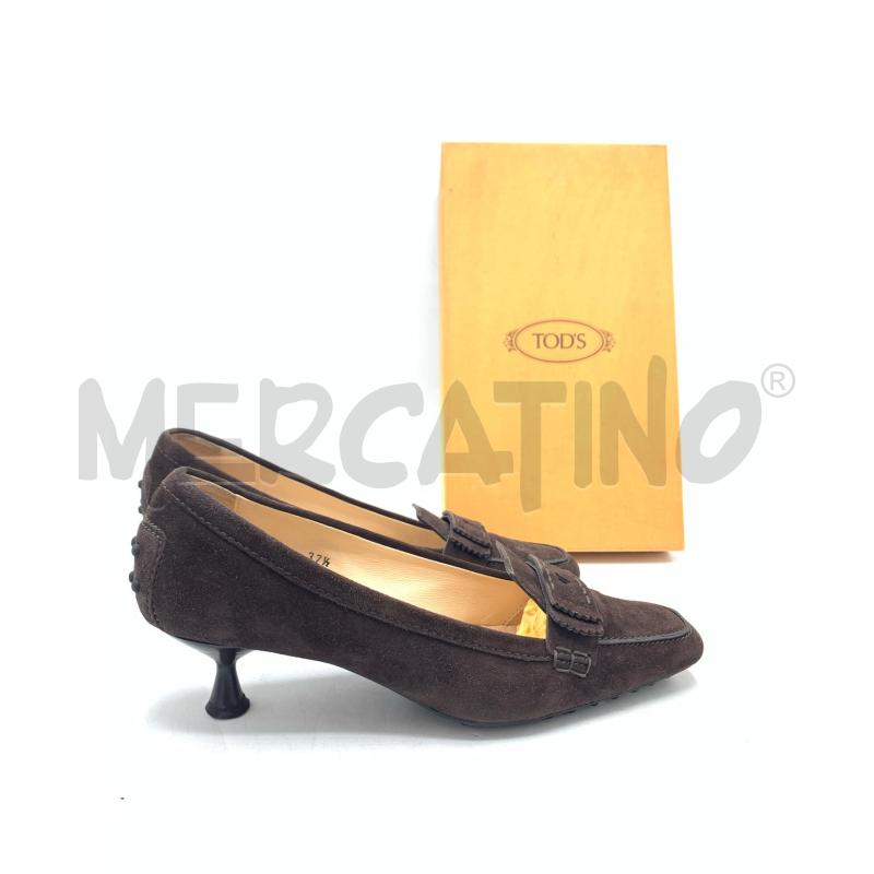 SCARPE DONNA TODS MARRONE CAMOSCIO | Mercatino dell'Usato Roma re di roma 2