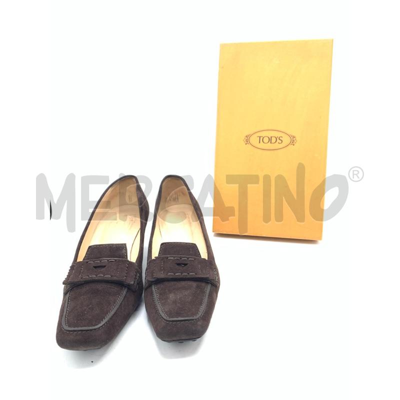 SCARPE DONNA TODS MARRONE CAMOSCIO | Mercatino dell'Usato Roma re di roma 5