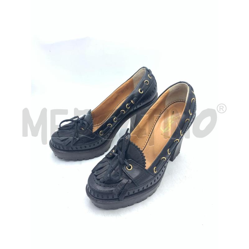 SCARPE DONNA YVES SAINT LAURENT NERE FRANGE LACCI | Mercatino dell'Usato Roma re di roma 4