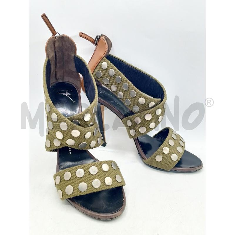 SCARPE DONNA ZANOTTI BORCHIE VERDE | Mercatino dell'Usato Roma re di roma 1