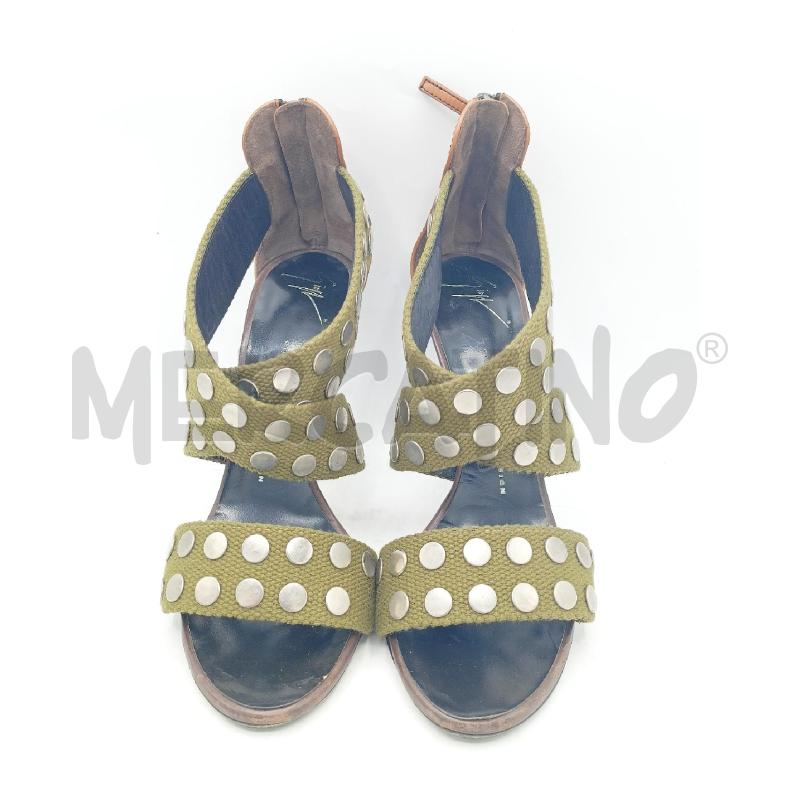 SCARPE DONNA ZANOTTI BORCHIE VERDE | Mercatino dell'Usato Roma re di roma 2