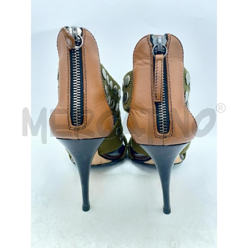 SCARPE DONNA ZANOTTI BORCHIE VERDE | Mercatino dell'Usato Roma re di roma 4