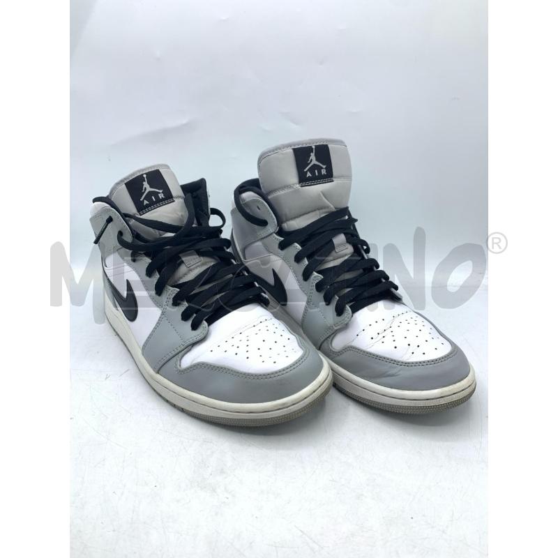 SCARPE UOMO AIR JORDAN 1 MID GRIGIE BIANCHE | Mercatino dell'Usato Roma re di roma 2