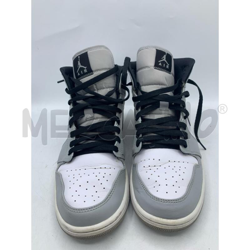 SCARPE UOMO AIR JORDAN 1 MID GRIGIE BIANCHE | Mercatino dell'Usato Roma re di roma 5