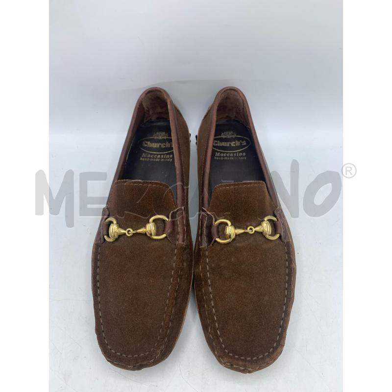 SCARPE UOMO CHURCH'S MARRONE FIBBIA DORATA | Mercatino dell'Usato Roma re di roma 2