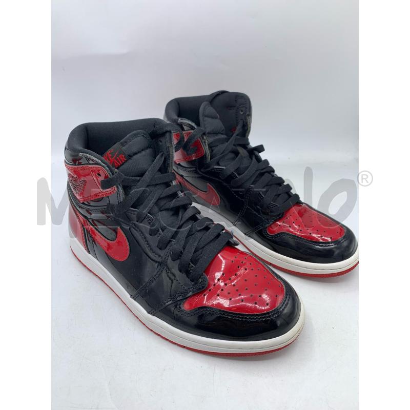 SCARPE UOMO NIKE JORDAN ROSS NERE VERNICE | Mercatino dell'Usato Roma re di roma 1
