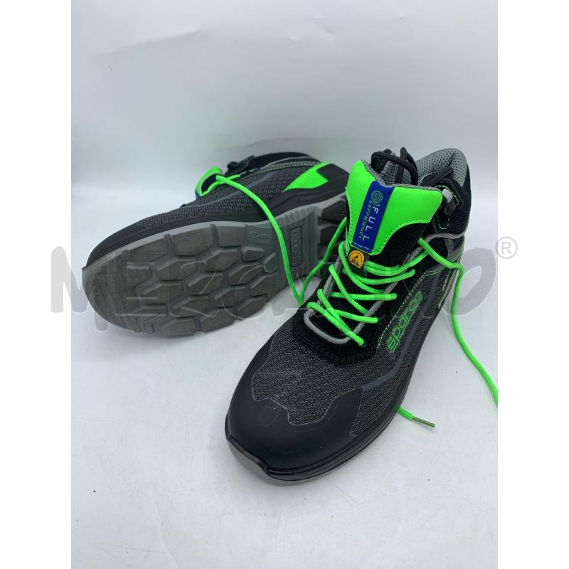 SCARPE UOMO SPARCO NERO VERDE FLUO  | Mercatino dell'Usato Roma re di roma 2