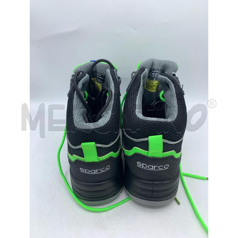 SCARPE UOMO SPARCO NERO VERDE FLUO  | Mercatino dell'Usato Roma re di roma 4