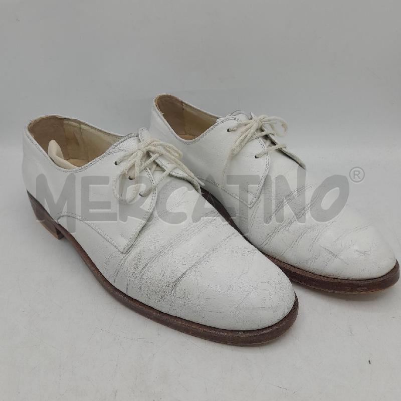 SCARPE UOMO VERO CUOIO BIANCO | Mercatino dell'Usato Roma re di roma 1