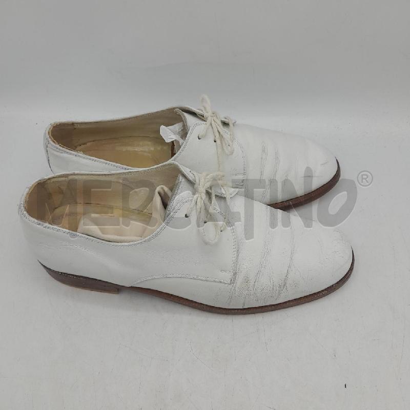 SCARPE UOMO VERO CUOIO BIANCO | Mercatino dell'Usato Roma re di roma 2