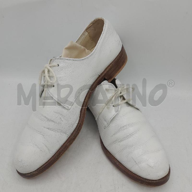 SCARPE UOMO VERO CUOIO BIANCO | Mercatino dell'Usato Roma re di roma 3