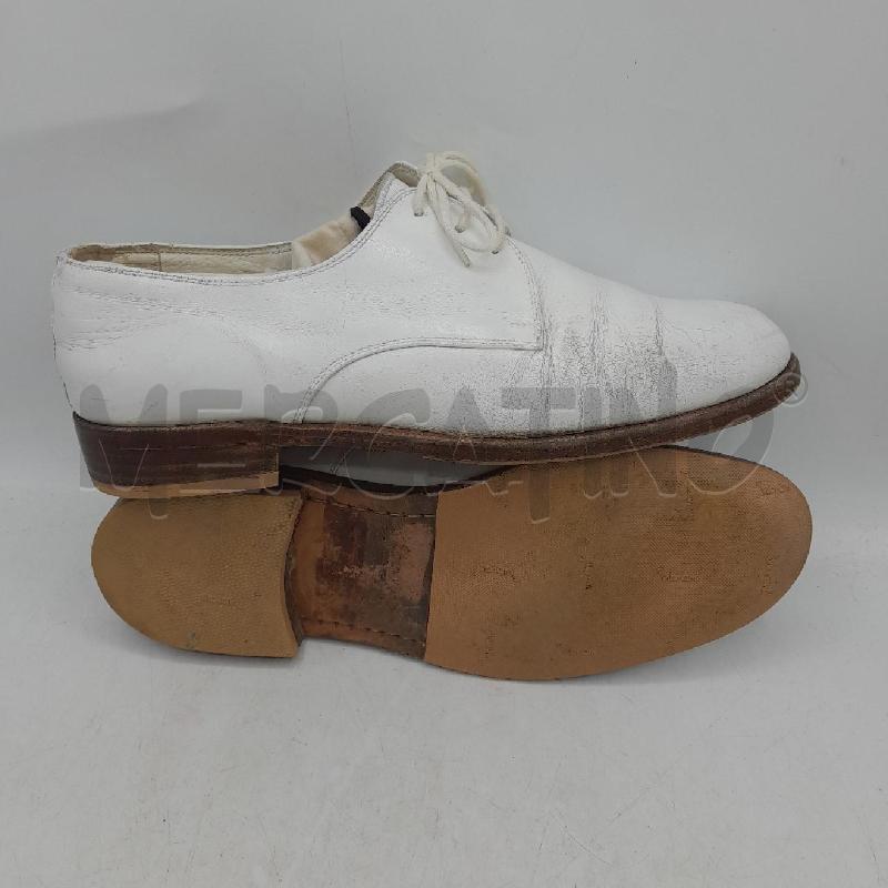 SCARPE UOMO VERO CUOIO BIANCO | Mercatino dell'Usato Roma re di roma 4