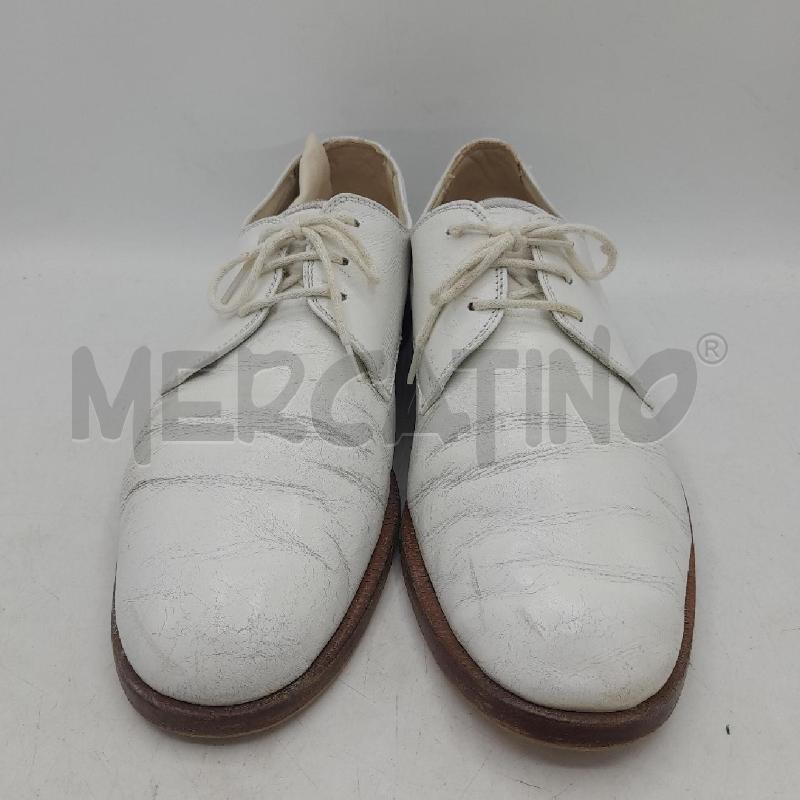 SCARPE UOMO VERO CUOIO BIANCO | Mercatino dell'Usato Roma re di roma 5
