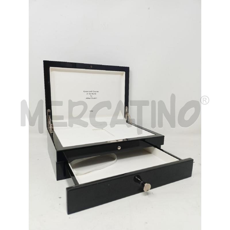 SCATOLA DUNHILL LACCATA NERA CASSETTO | Mercatino dell'Usato Roma re di roma 1