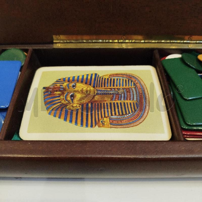 SCATOLA IN LEGNO CON FICHES E CARTE DA GIOCO  | Mercatino dell'Usato Roma re di roma 4