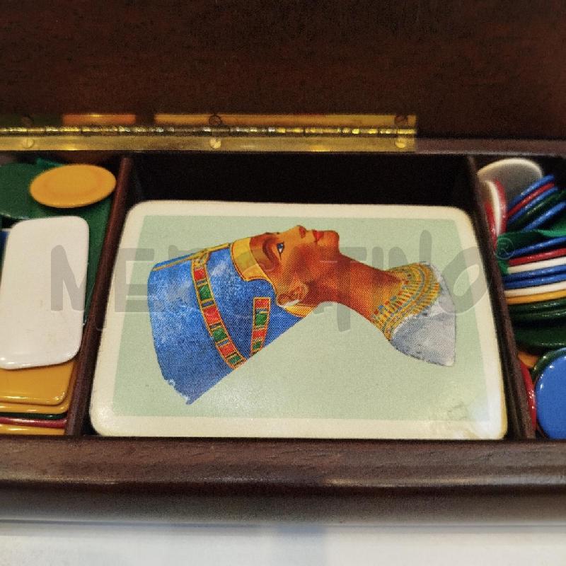 SCATOLA IN LEGNO CON FICHES E CARTE DA GIOCO  | Mercatino dell'Usato Roma re di roma 5