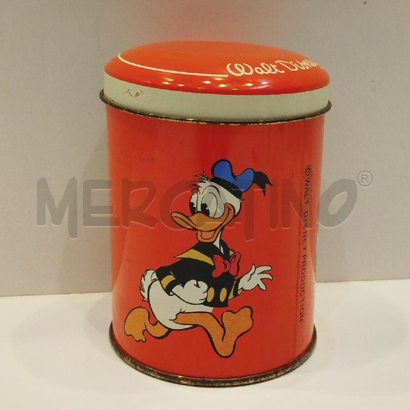 SCATOLA LATTA VINTAGE BARATTOLO PORTAPENNE DISNEY PAPERINO QUI QUO QUA | Mercatino dell'Usato Roma re di roma 1