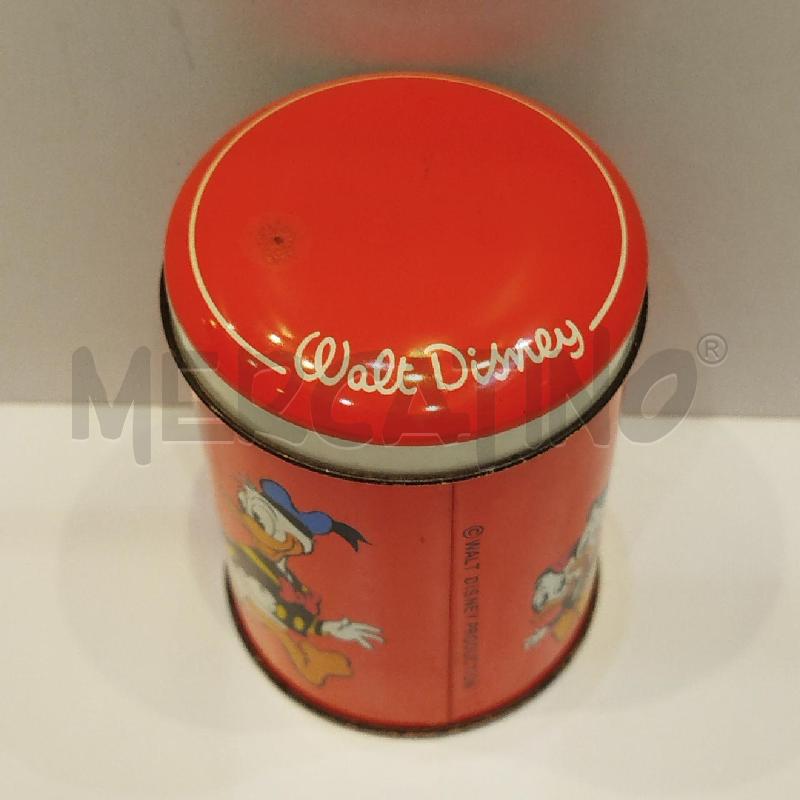 SCATOLA LATTA VINTAGE BARATTOLO PORTAPENNE DISNEY PAPERINO QUI QUO QUA | Mercatino dell'Usato Roma re di roma 4