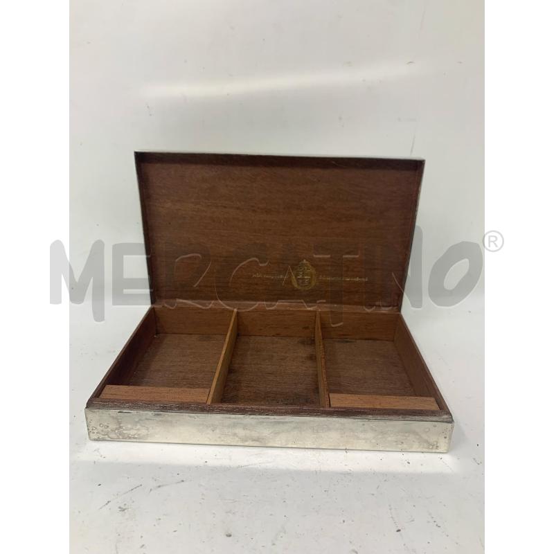 SCATOLA SILVER PLATED RIGHINE STEMMA CORONA | Mercatino dell'Usato Roma re di roma 1