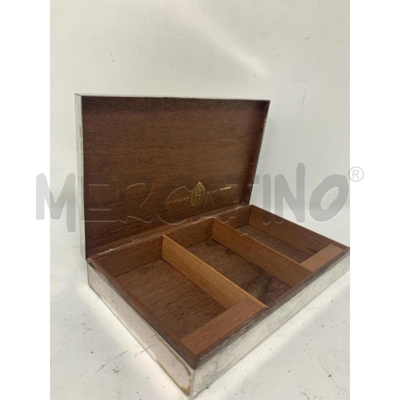SCATOLA SILVER PLATED RIGHINE STEMMA CORONA | Mercatino dell'Usato Roma re di roma 3