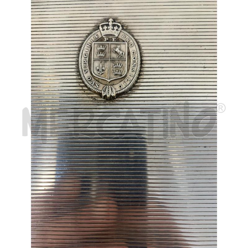 SCATOLA SILVER PLATED RIGHINE STEMMA CORONA | Mercatino dell'Usato Roma re di roma 4