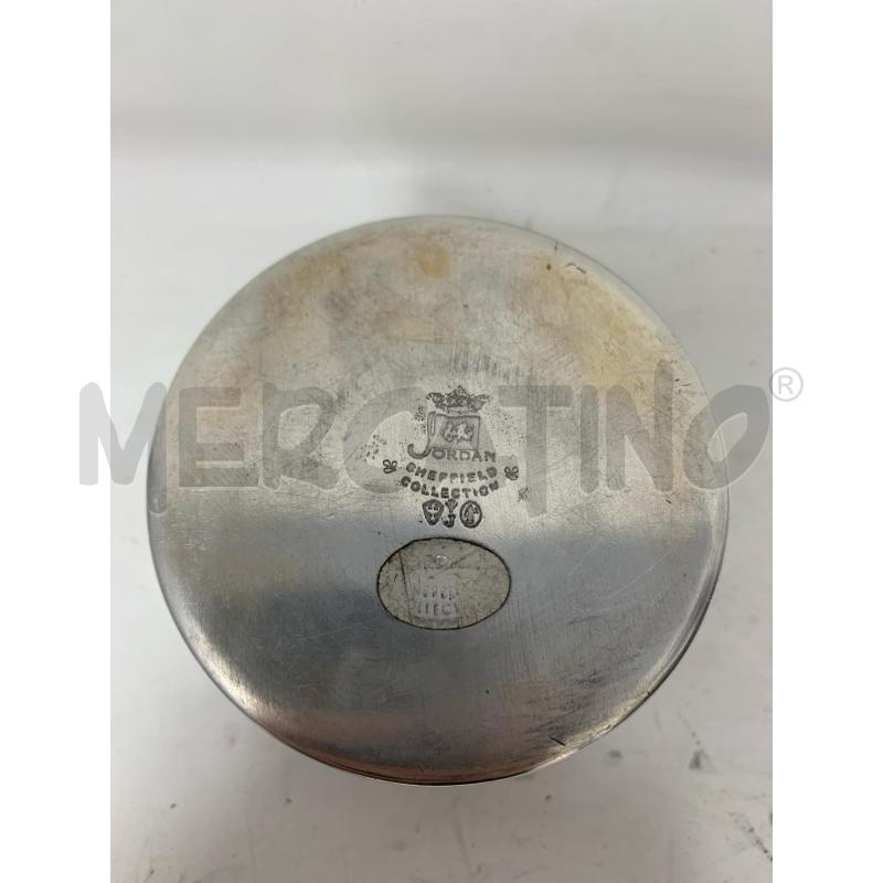 SCATOLINA SHEFFIELD TONDA COPERCHIO CERCHIO VETRO INCISO GHIRLANDA JORDAN | Mercatino dell'Usato Roma re di roma 4