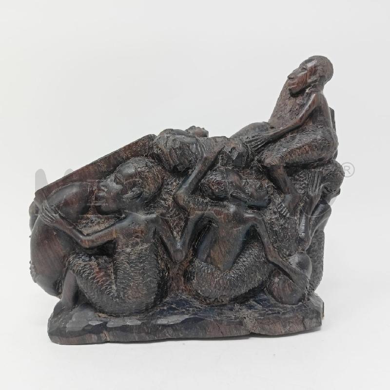SCULTURA LEGNO AFRICANA VAI UOMINI | Mercatino dell'Usato Roma re di roma 3