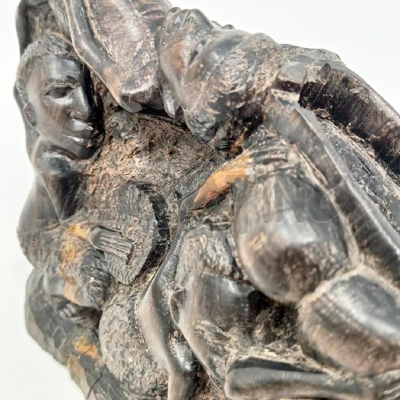 SCULTURA LEGNO AFRICANA VAI UOMINI | Mercatino dell'Usato Roma re di roma 5
