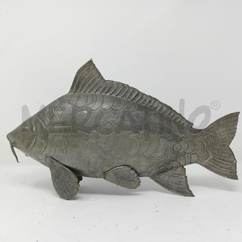 SCULTURA PELTRO CARPA  | Mercatino dell'Usato Roma re di roma 3